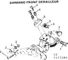 Sears 502472280 shimano front derailleur diagram