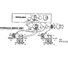 Sears 502472350 hydraulic brake unit diagram
