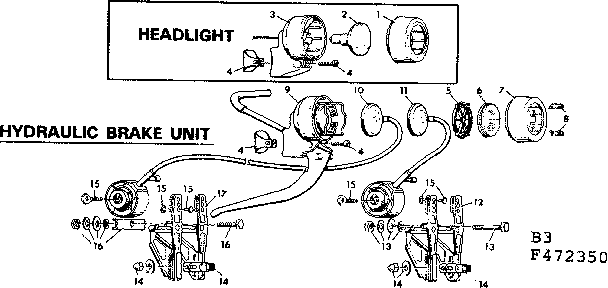Hydraulic brake unit
