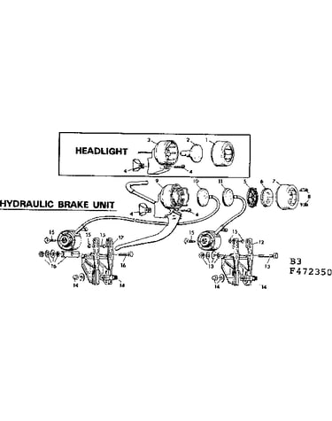 Hydraulic brake unit