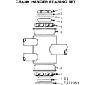 Sears 502472351 crank hanger bearing set diagram
