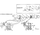 Sears 502472351 headlight and hydraulic brake unit diagram