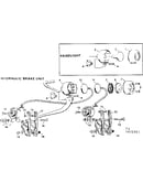 Headlight and hydraulic brake unit