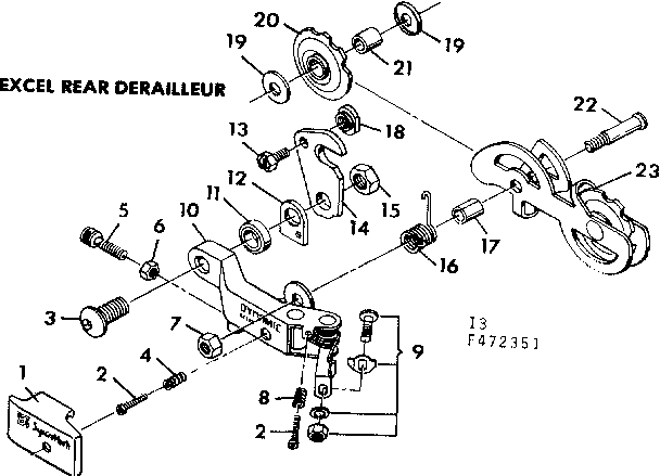Excel rear derailleur