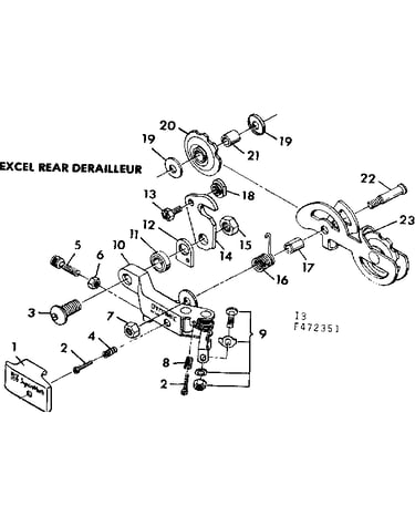 Excel rear derailleur