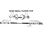 Sears 502472360 rear small flange hub diagram