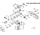 Sears 502472360 excel rear derailleur diagram