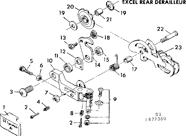 Excel rear derailleur