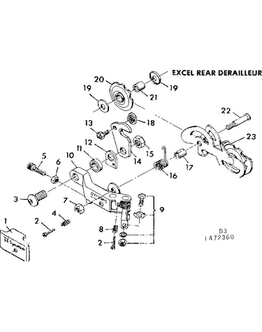 Excel rear derailleur