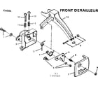 Sears 502472360 excel front derailleur diagram