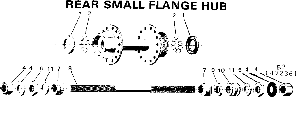 REAR SMALL FLANGE HUB