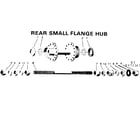 Sears 502472361 rear small flange hub diagram