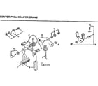 Sears 502472370 center pull caliper brake diagram