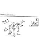 Center pull caliper brake