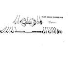 Sears 502472422 rear small flange hub diagram