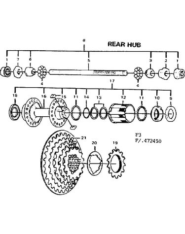 Rear hub