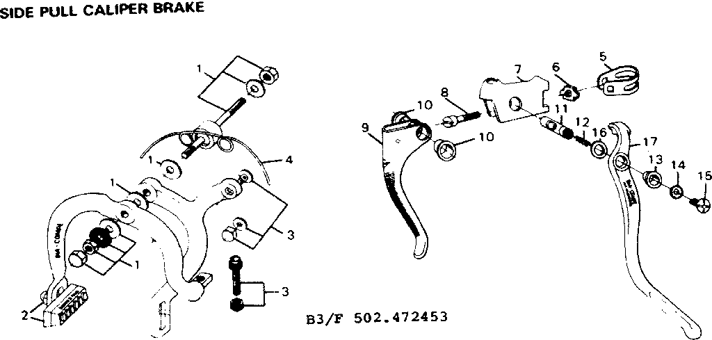 SIDE PULL CALIPER BRAKE