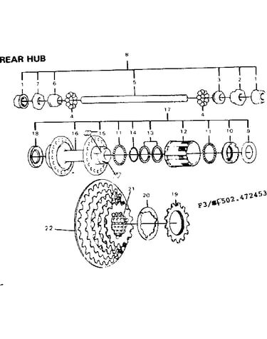 Rear hub