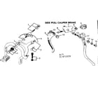 Sears 502472551 side pull caliper brake diagram