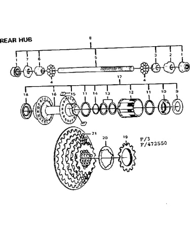 Rear hub
