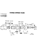 Three speed hub