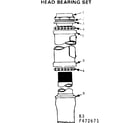 Sears 502472682 head bearing set diagram