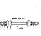 Sears 502472671 front hub set diagram