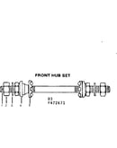 Front hub set