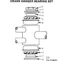 Sears 502472981 crank hanger bearing set diagram
