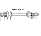 Sears 502472991 front hub set diagram