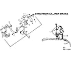 Sears 502472881 synchron caliper brake diagram