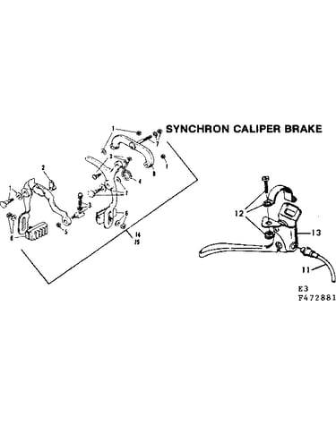 Synchron caliper brake