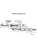 Shimano three speed hub