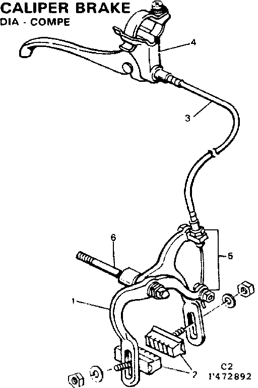 CALIPER BRAKE-DIA-COMPE