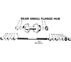 Sears 502473011 rear small flange hub diagram