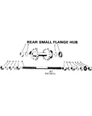 Rear small flange hub