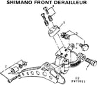 Sears 502473011 shimano front derailleur diagram