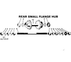 Sears 502473130 rear small flange hub diagram