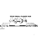 Rear small flange hub