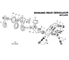 Sears 502473130 shimano rear derailleur diagram