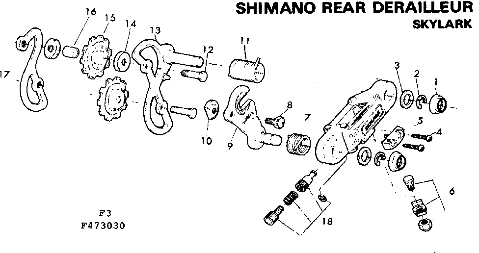 Shimano rear derailleur