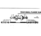 Sears 502473131 rear small flange hub diagram