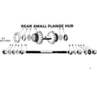 Sears 502473450 rear small flange hub diagram