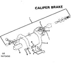 Sears 502473450 caliper brake diagram