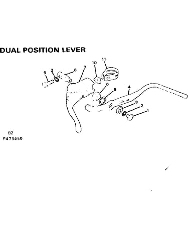 Dual position lever