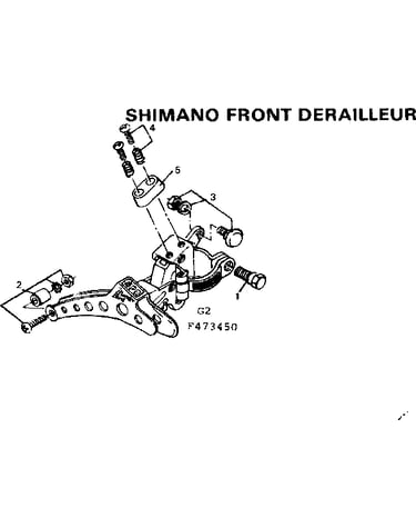 Shimano front derailleur
