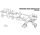 Sears 502473450 shimano rear derailleur diagram