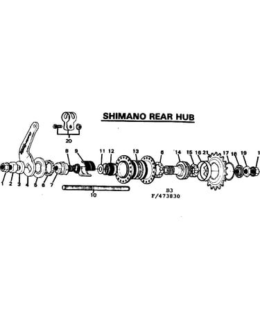 Shimano rear hub