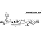 Sears 502473860 shimano rear hub diagram