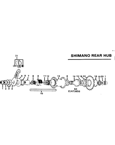 Shimano rear hub